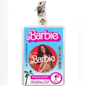 Barbie Movie ID Badge - President